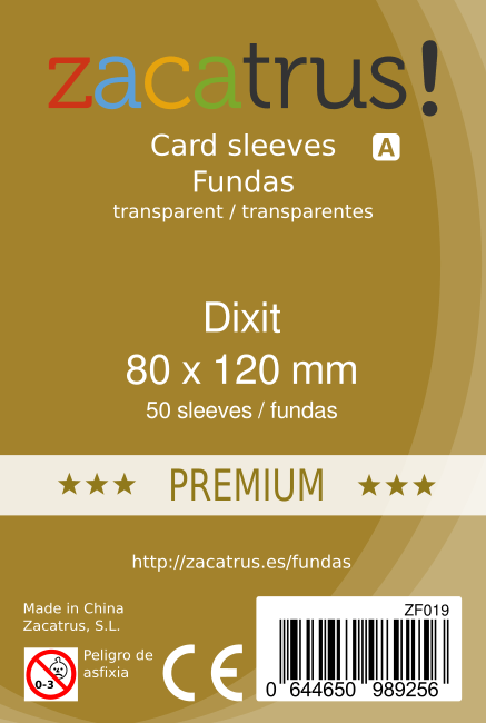 Fundas Zacatrus Dixit premium (80x120mm) (50)