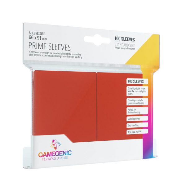 Pack Prime Sleeves Red (100) Pack Prime Sleeves Red (100)
