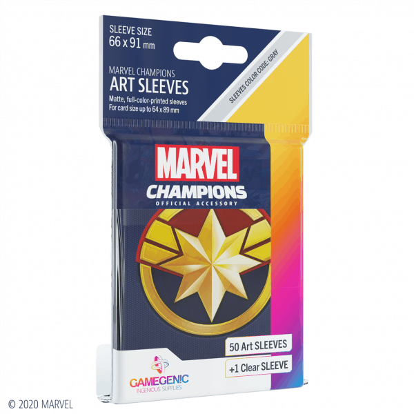 Marvel Champions Sleeves Captain Marvel Marvel Champions Sleeves Captain Marvel