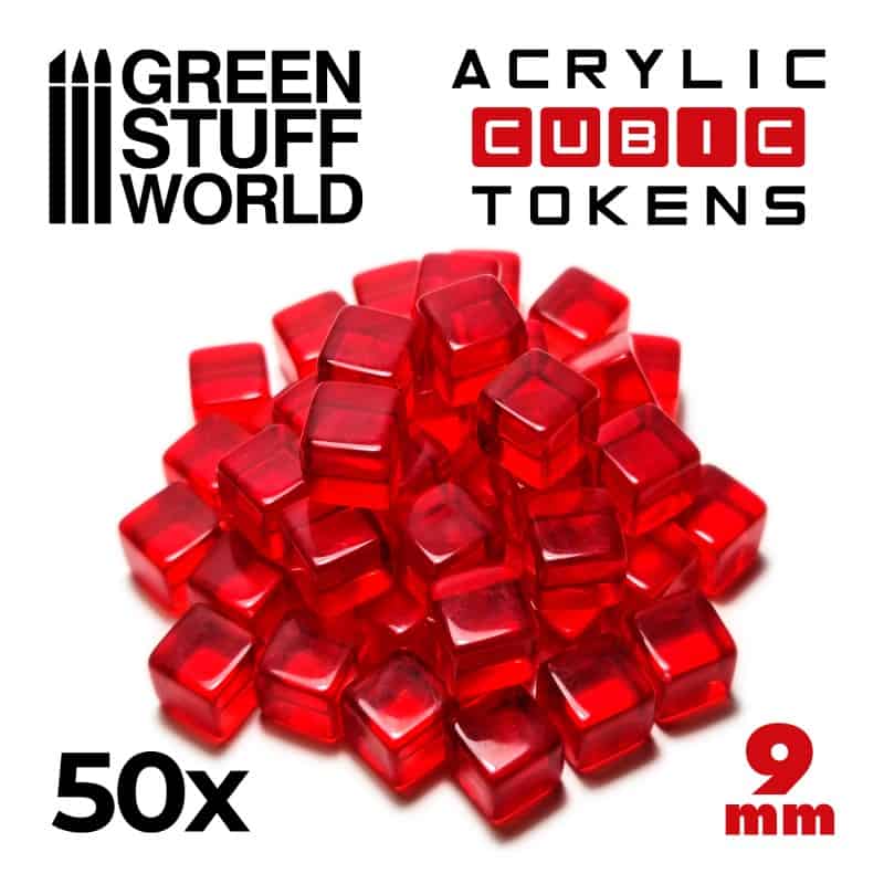Tokens Cubos Rojos