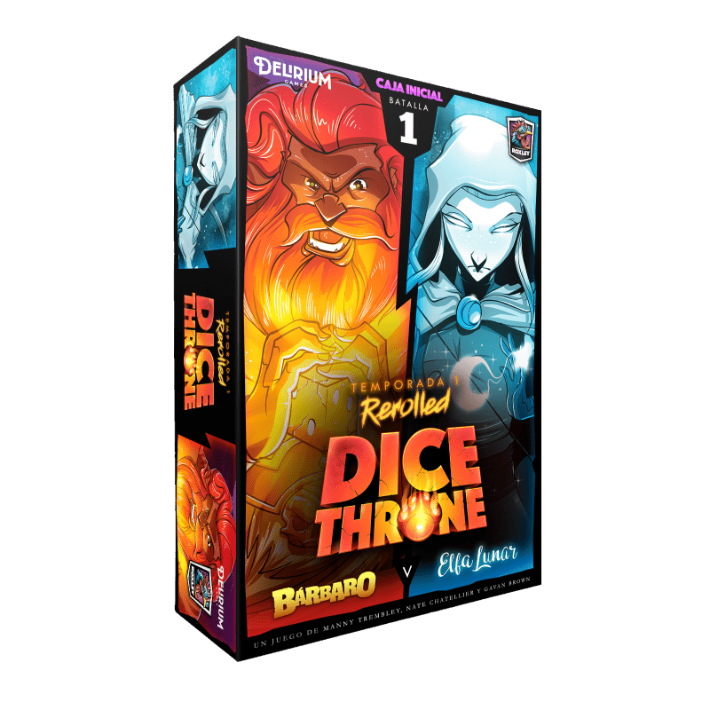 Bárbaro vs Elfa Lunar - Dice Throne