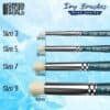 CAJA Pinceles para Pincel Seco BLUE SERIE 3