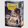 DRAGON SHIELD STANDARD SIZE OUTER SLEEVES - MATTE CLEAR (100 SLEEVES)