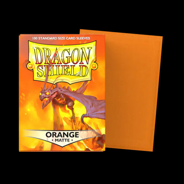 Matte naranjas Orange - Matte Sleeves - Standard Size
