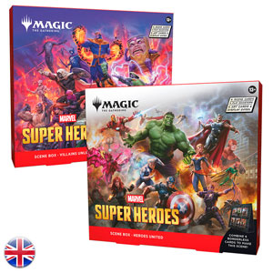 Caja de escena de Marvel Super Heroes Pack de 2 (inglés)