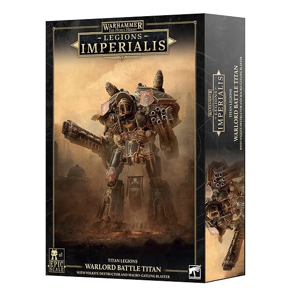 Legions Imperialis: Warlord Titan with Volkite Destructor and Macro-Gatling Blaster