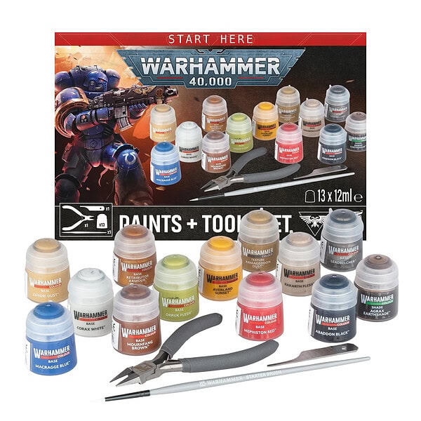 Warhammer 40,000: Kit de pintura y herramientas